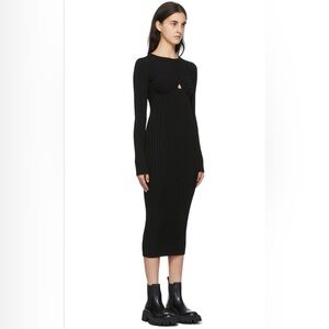 Helmut Lang Bra Dress in Ribbed Viscose